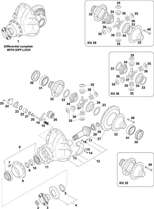 Схема DAF-18 — Rear Axle: 1347