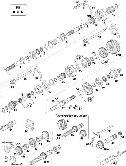 Схема Iveco-30 — Gearbox E90 - Vehicle Type: OM 300/619/683/693/697 / OM 180/190/260 / 170.26 / 190.26