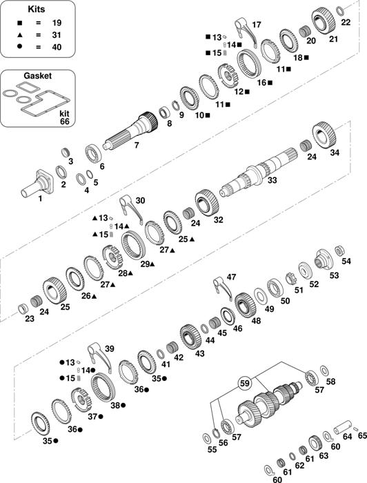 Схема Iveco-30 — Gearbox 2845.6 - Vehicle Type EUROCARGO: 60E10 / 60E12 / 60E14 / 65E10 / 65E12 / 65E12H / 65E14 / 75E12 / 75E14 / 75E15 / 80E15 / 85E15H / 95E15 / 100.9E15 / 100E15 / 120E15 / 120E15H / 120