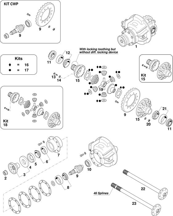 Схема Iveco-30 — Rockwell 153E: 370SE.27 / 370SE.29 / MY WAY 393.35 / EUROCLASS 29/29A/35/HD / EURORIDER 35/35A/38