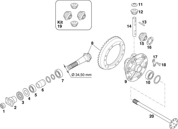 Схема Iveco-30 — Vehicle Type Fiat OM/ZETA Series: 40/50/55/616 N3/N4 / 625 N3 / Cerbiatto (2nd Series) / Lupetto 25/30/AI5 / Orsetto 15/50.8/9/10 / 55.8/9/10