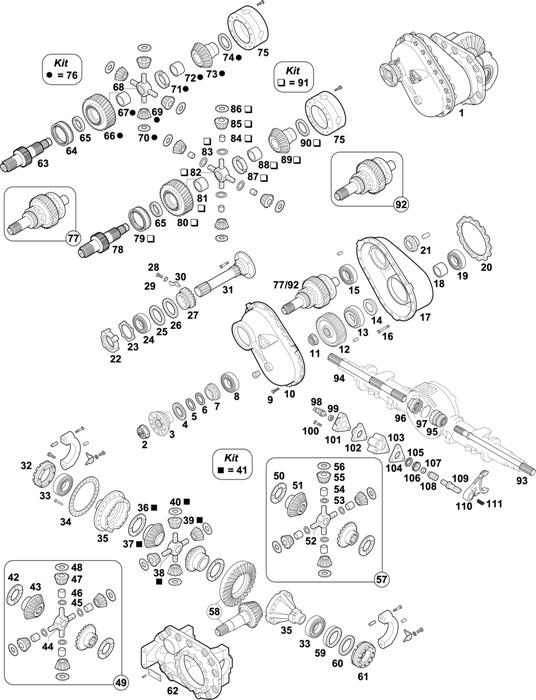 Схема MAN-56 — Intermediate Axle - 1st Generation - Axle with Ring Gear � 300 mm: HD7/HD9-13120 / HD7/HD9-16120