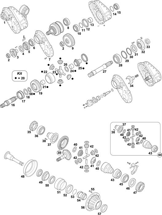 Схема MAN-56 — Intermediate Axle - 2nd Generation - Axle with Ring Gear � 300 mm: HPD-1382