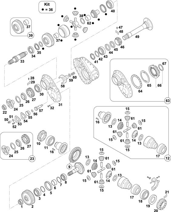 Mercedes-Benz-60 — INTERMEDIATE AXLE: HD 7/055 DCGS-13 / HD 7/056 DGS-13 / HD 7/056 DGS-16