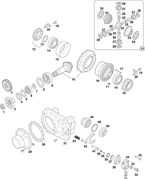 Mercedes-Benz-60 — REAR AXLE: HL 7/050 DCS-11,5 / HL 7/050 DCS-13 / HL 7/052 DS-13