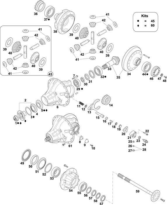 Mercedes-Benz-60 — REAR AXLE: HL 8/1 DCS-13 / HO 8/1 DCL(S)-13
