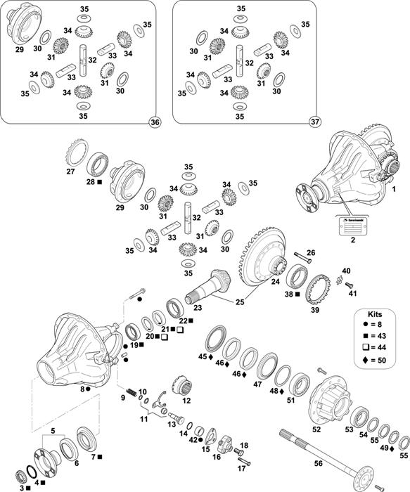 Mercedes-Benz-60 — REAR AXLE: HL 6/1 DC(LC)-13 / HL 6/3 DC(L,S)-13