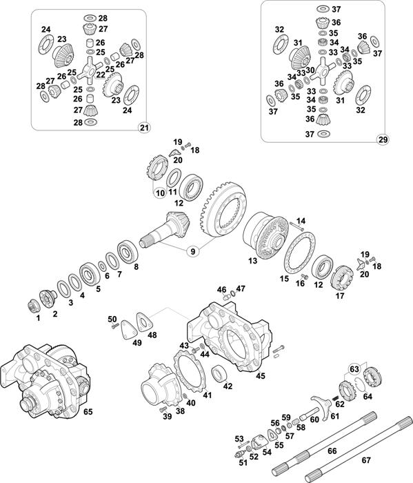 Mercedes-Benz-60 — REAR AXLE: HL 7/3 D-10 / HL 7/18 D-13 / HL 7/1-10 / HL 7/1 L-10 / HL 7/4 D-10 / HL 7/3 DS-10 / HL 7/18 DS-13