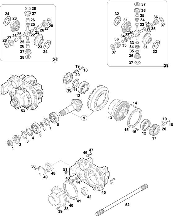 Mercedes-Benz-60 — REAR AXLE: HL 7/18 D-13 / HL 7/1-10 / HL 7/1 D-10 / HL 7/1 DL-10