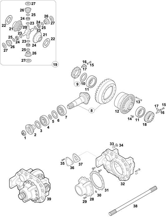 Mercedes-Benz-60 — REAR AXLE: HL 7/1 D-10 / HL 7/26 D-12,3 / HL 7/26 DL-12,3 / HL 7/1 DL-10 / HL 7/26 D-11,5