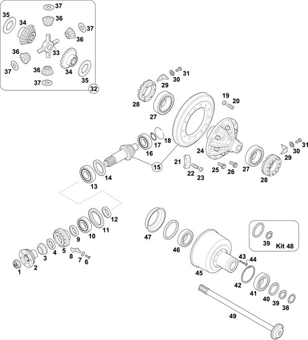 Mercedes-Benz-60 — REAR AXLE: HL 4/16-7,7 / HL 4/1-7,6 / HL 4/16 L-7,7 / HL 4/23-7,7 / HL 4/23 L-7,7