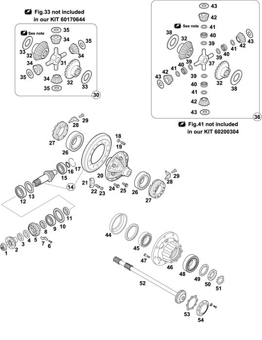 Схема Mercedes-Benz-60 — REAR AXLE: HD 4/03 D-10