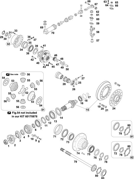 Схема Mercedes-Benz-60 — REAR AXLE: HL 5/1 Z-10 / HL 5/2 Z-10 / HL 5/2 ZL-10 / HL 5/2 ZS-10