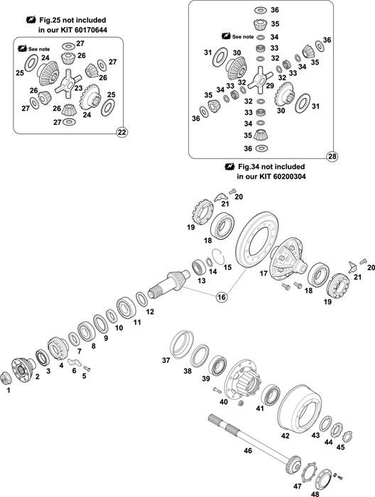 Схема Mercedes-Benz-60 — REAR AXLE: HL 4/01 D-10 BRAZIL