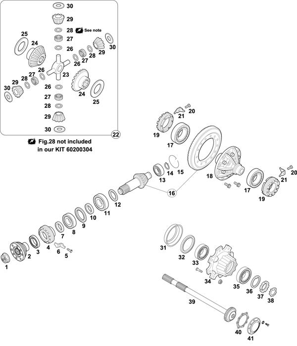 Схема Mercedes-Benz-60 — REAR AXLE: HH 4/07 DL-10 BRAZIL