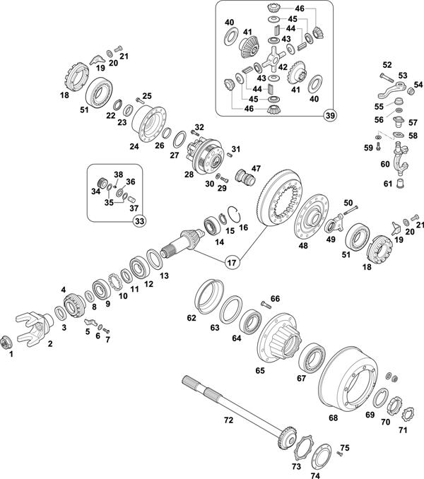 Схема Mercedes-Benz-60 — REAR AXLE: HL 5/60 DZ-10