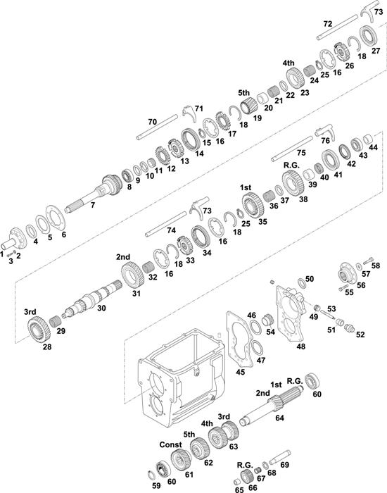 Схема Mercedes-Benz-60 — Gearbox-New Generation: G3/45-6/8,5 / G3/55-6/8,5