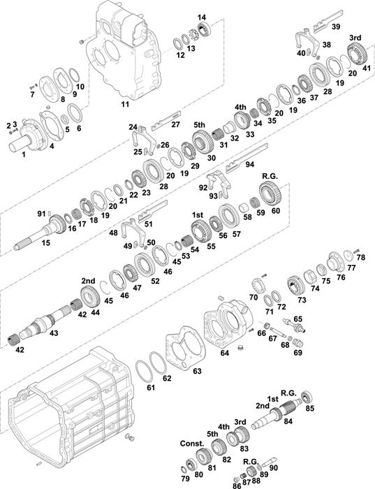 Схема Mercedes-Benz-60 — Gearbox-New Generation: G4/65-6/9,0