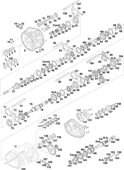 Схема Mercedes-Benz-60 — Gearbox-New Generation: G100-12