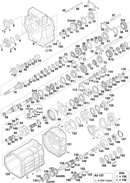 Схема Mercedes-Benz-60 — Gearbox-New Generation: G125-16/14,0 / G135-16/11,9