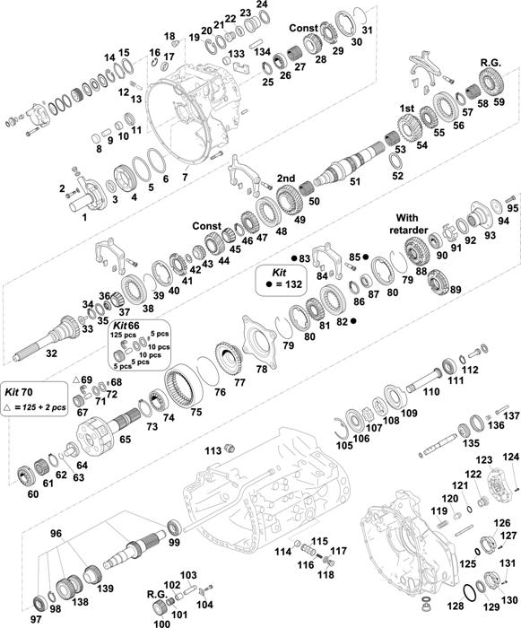 Схема Mercedes-Benz-60 — Gearbox-New Generation: G330-12 KLA