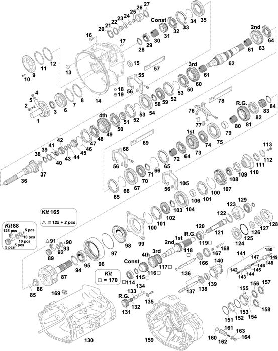 Схема Mercedes-Benz-60 — Gearbox-New Generation: G230-16