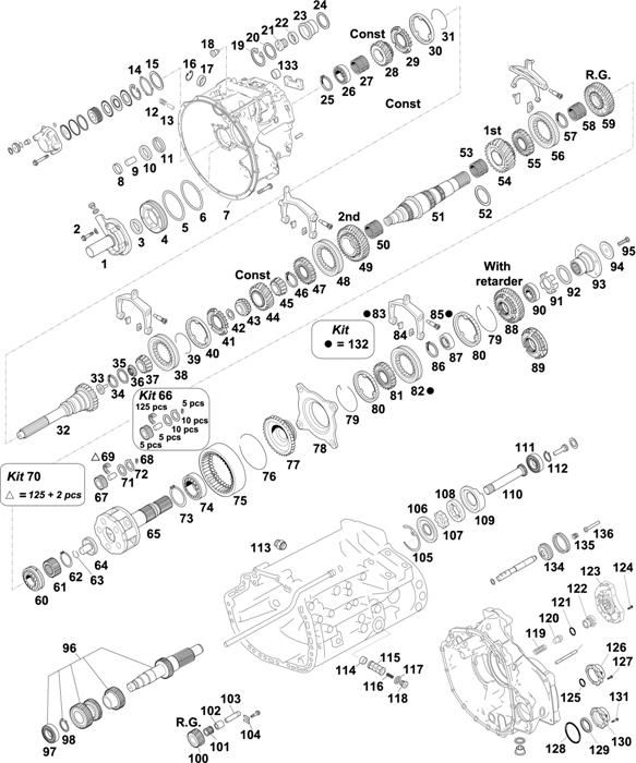 Схема Mercedes-Benz-60 — Gearbox-New Generation: G 281-12 KL