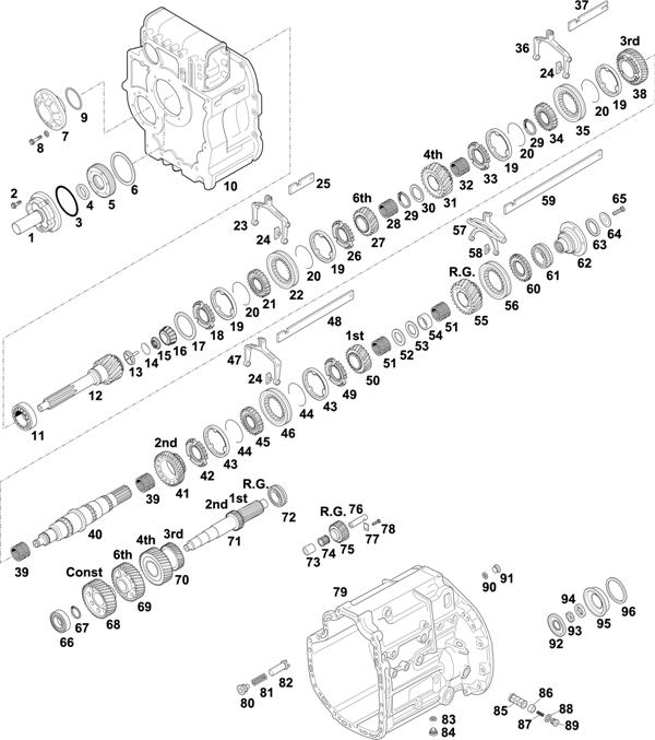 Схема Mercedes-Benz-60 — Gearbox-New Generation: GO 210 6/6,5-0,8