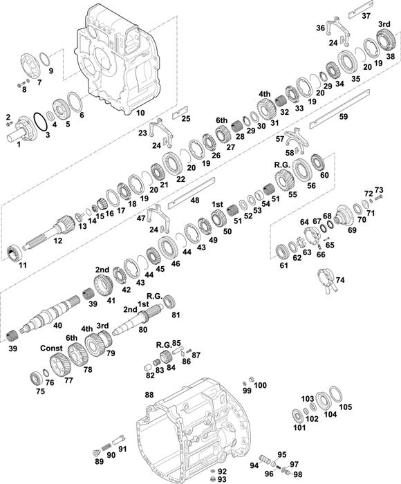 Схема Mercedes-Benz-60 — Gearbox-New Generation: GO 230 6/6,5-0,8