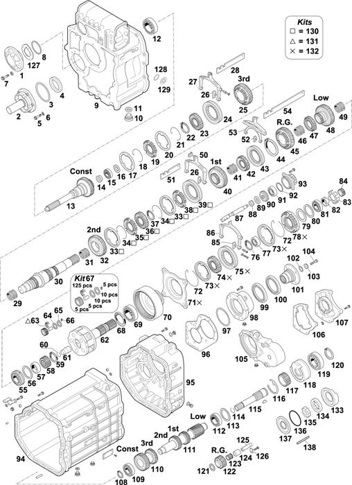 Схема Mercedes-Benz-60 — Gearbox New Generation G155-9/15,9 / GO210-8/11,8