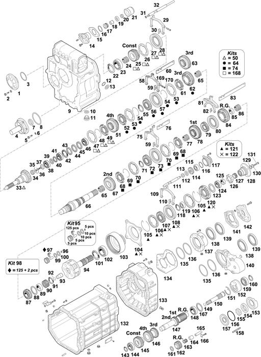 Схема Mercedes-Benz-60 — Gearbox-New Generation: G155-16/11,9/EPS / G155-16/14,0/EPS / G180-16/11,9/EPS / G180-16/14,0/EPS