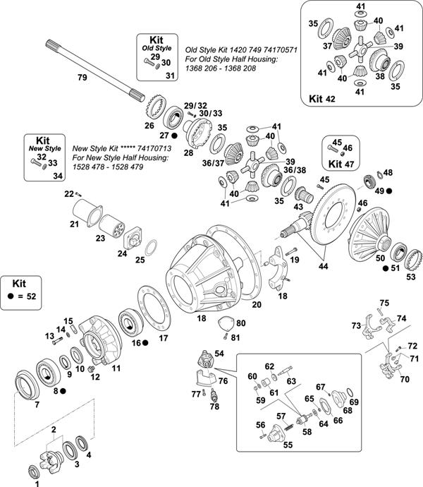 Схема Scania-74 — REAR AXLE: R 560 / R 660