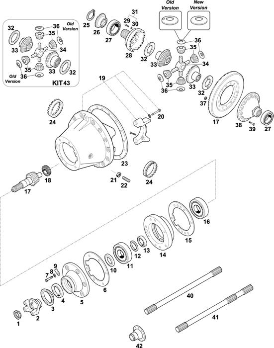 Схема Scania-74 — REAR AXLE: R 653 / R 653 BRAZIL MARKET