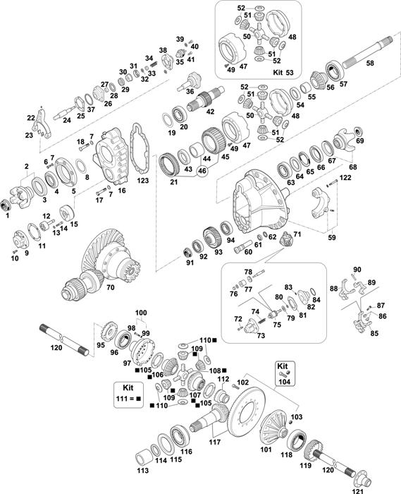 Схема Scania-74 — INTERMEDIATE AXLE: RB 660
