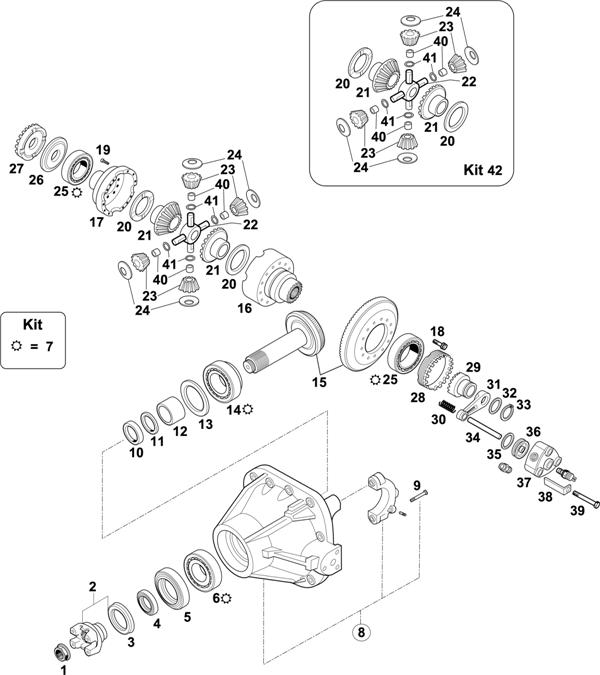 Схема Scania-74 — FRONT AXLE: RP 731