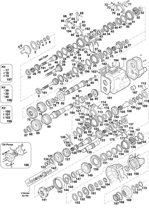 Схема Volvo-88 — Gearbox: R70 / SR70 / SR71