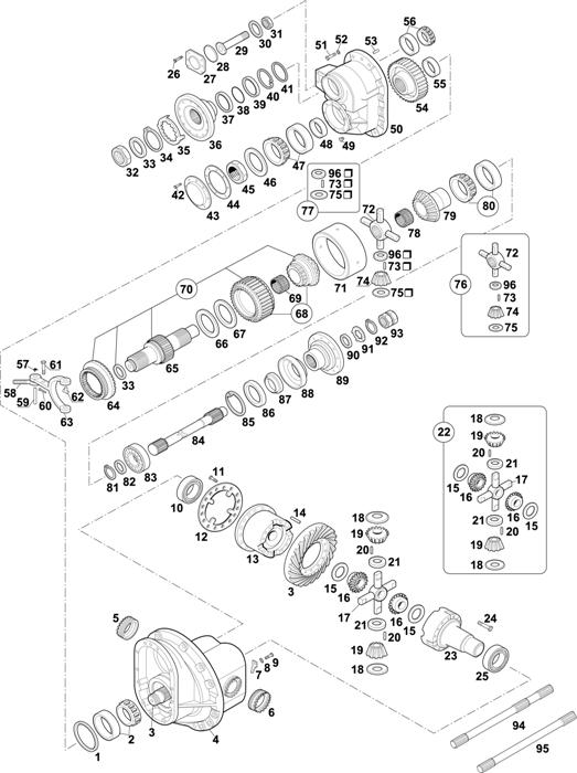 Схема Volvo-88 — Intermediate Axle: EV72