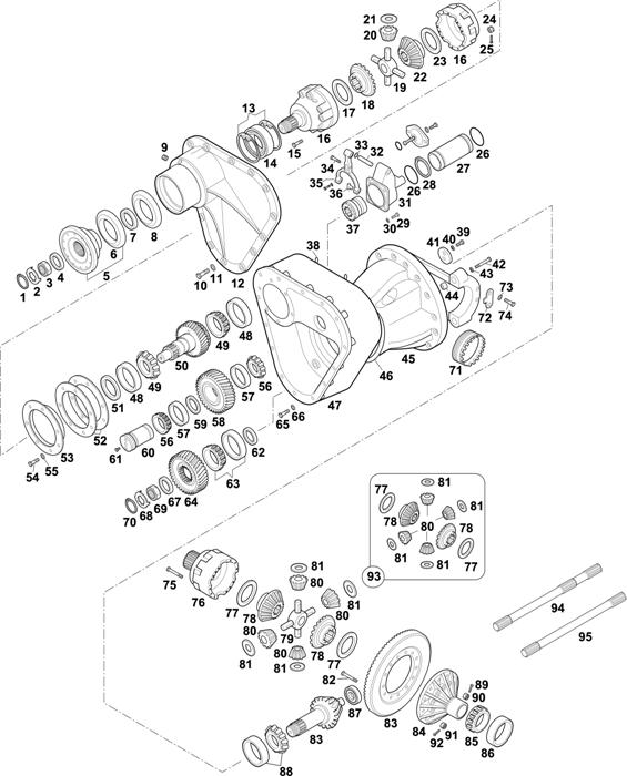 Схема Volvo-88 — Intermediate Axle: EV82 / EV82B