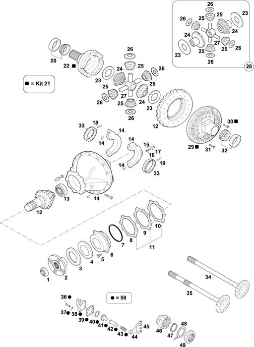 Схема Volvo-88 — Rear Axle: RSS1344B