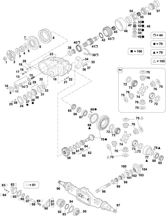 Схема Volvo-88 — Intermediate Axle: RTS2370A / RTS2370B