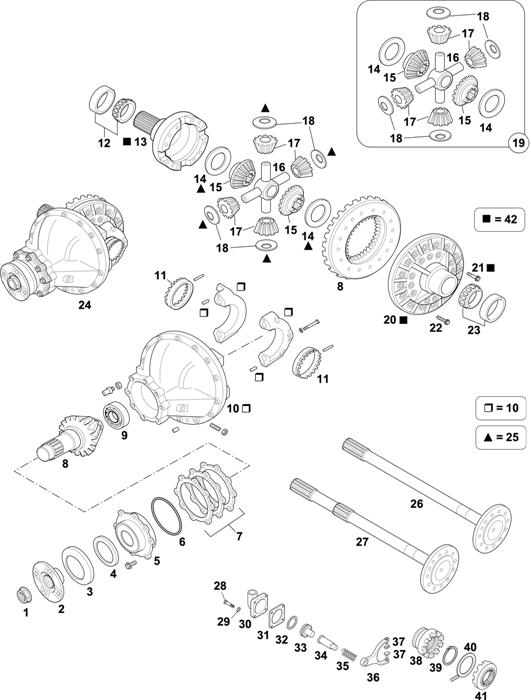 Схема Volvo-88 — Rear Axle: RS1228B