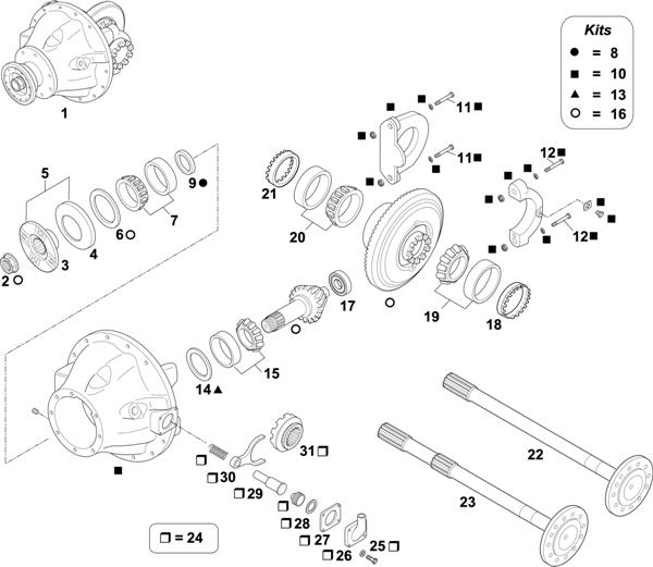 Схема Volvo-88 — Rear Axle: RSS1344C