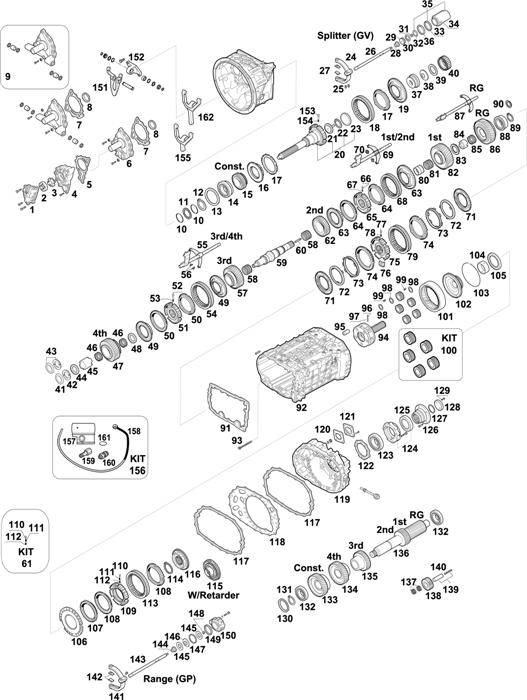Схема ZF-95 — 1341 - 16S 1820 TO / 16S 182 TO IT / 16S 1821 TO IT / 16S 1822 TO / 16S 1825 TO / 16S 1823 TO