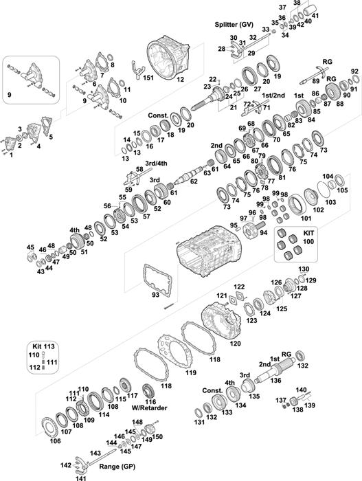 Схема ZF-95 — 1341 - 16S 1620 TD / 16S 1625 TD / 16S 162 TD IT / 16S 1621 TD IT