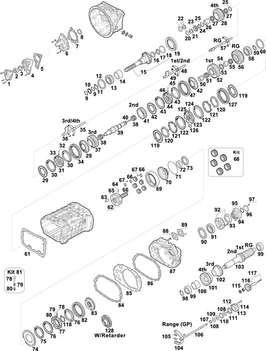 Схема ZF-95 — 1341 - 8S 1620 TD / 8S 162 TD IT / 8S 1621 TD IT