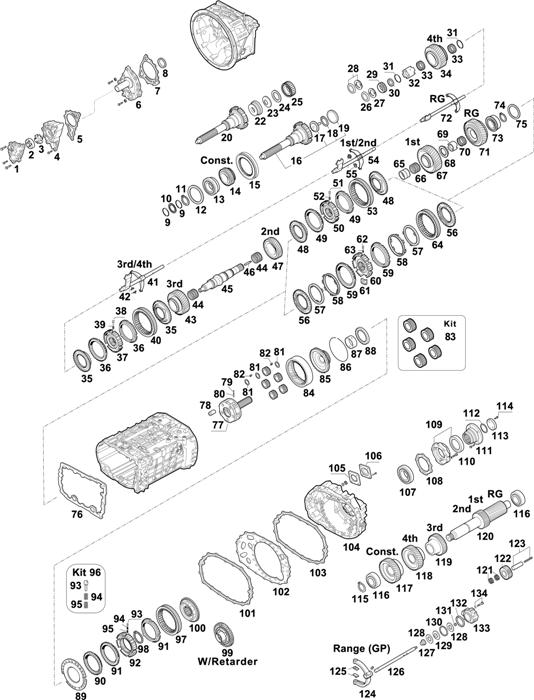 Схема ZF-95 — 1341 - 8S 1820 TO / 8S 182 TO IT / 8S 1823 TO / 8S 1821 TO IT