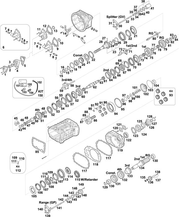 Схема ZF-95 — 1345 - 16S 2723 TO / 16S 2725 TO / 16S 272 TO IT / 16S 2721 TO IT