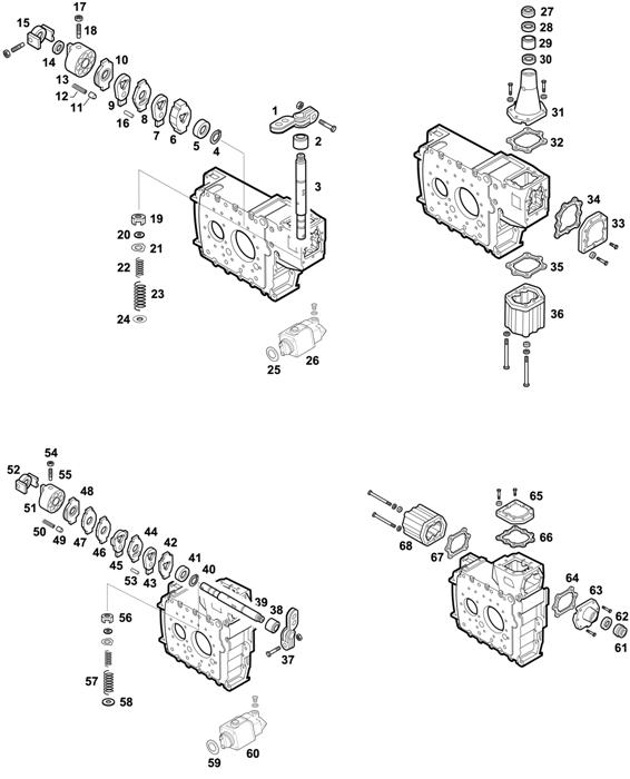 Схема ZF-95 — 1295 - 16K130 - SELECTOR MECHANISM