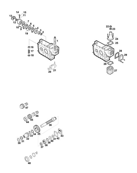 Схема ZF-95 — 1295 - 16S130/1 - SELECTOR MECHANISM