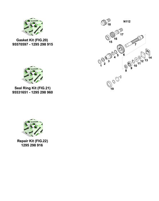 Схема ZF-95 — 1296 - 16S112 - KITS - P.T.O. (POWER TAKE OFF)